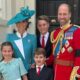 Kate Middleton e Harry com os filhos