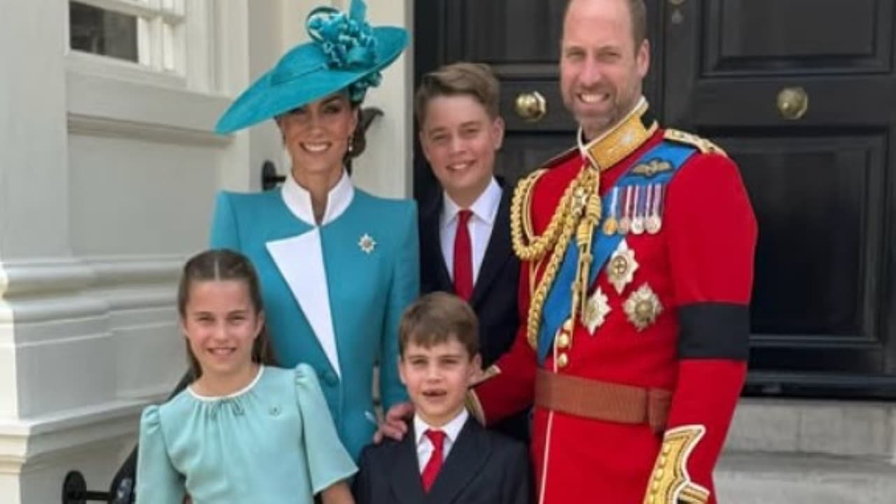 Kate e William com os filhos
