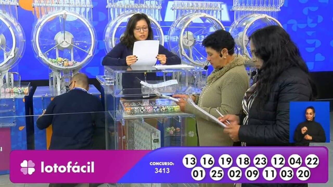 Resultados das Loterias Caixa: Lotofácil 3413, Super Sete 704, Dupla Sena 2818, Quina 6751 e Lotomania 2781