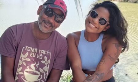 Manoel e a filha Juliana