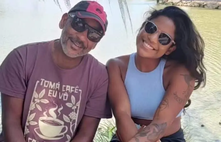 Manoel e a filha Juliana