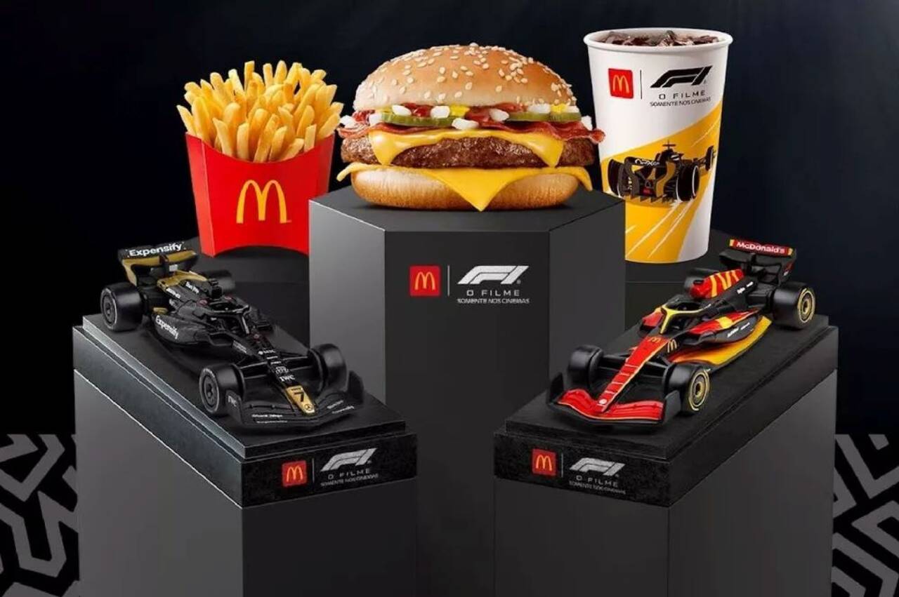 McDonald’s lança miniaturas de carros do filme ‘F1’ em combos no Brasil