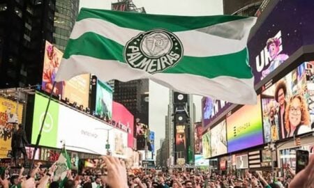 Palmeiras na Time Square