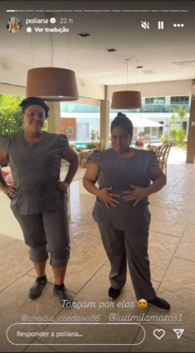 Poliana Rocha faz plano alimentar para as funcionárias