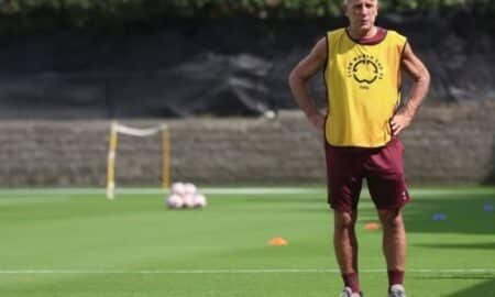 Renato no treinamento do Fluminense na Copa do Mundo de Clubes — Foto: Marcelo Gonçalves/Fluminense FC