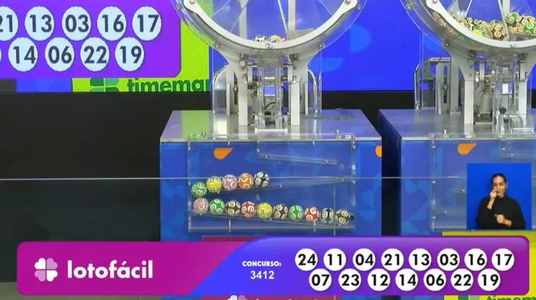 Resultado Lotofácil 3412