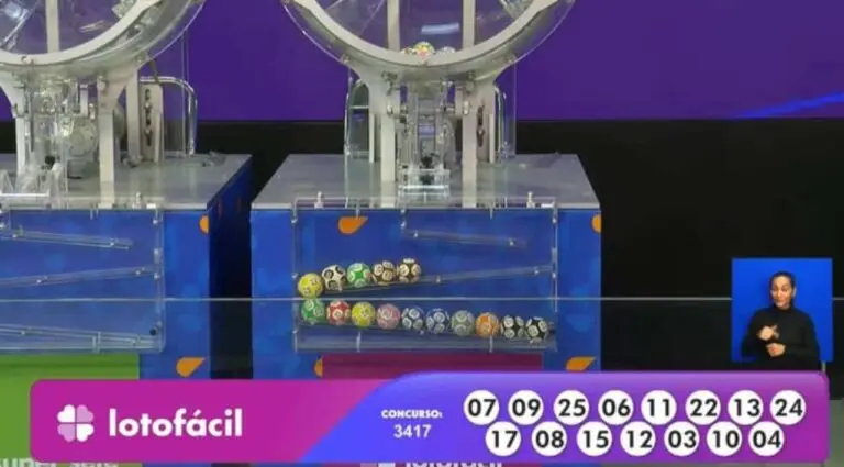 Resultado Lotofácil 3417