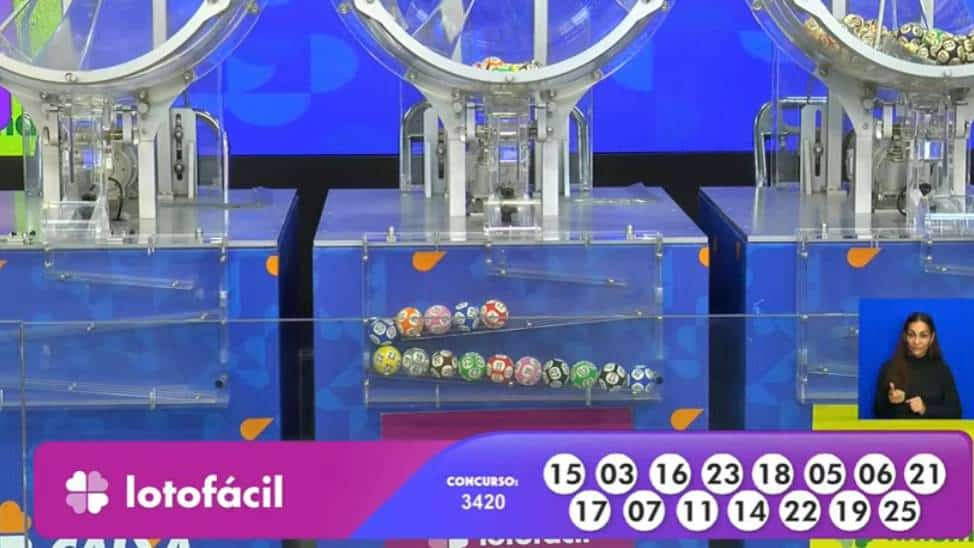 Resultado Lotofácil 3420