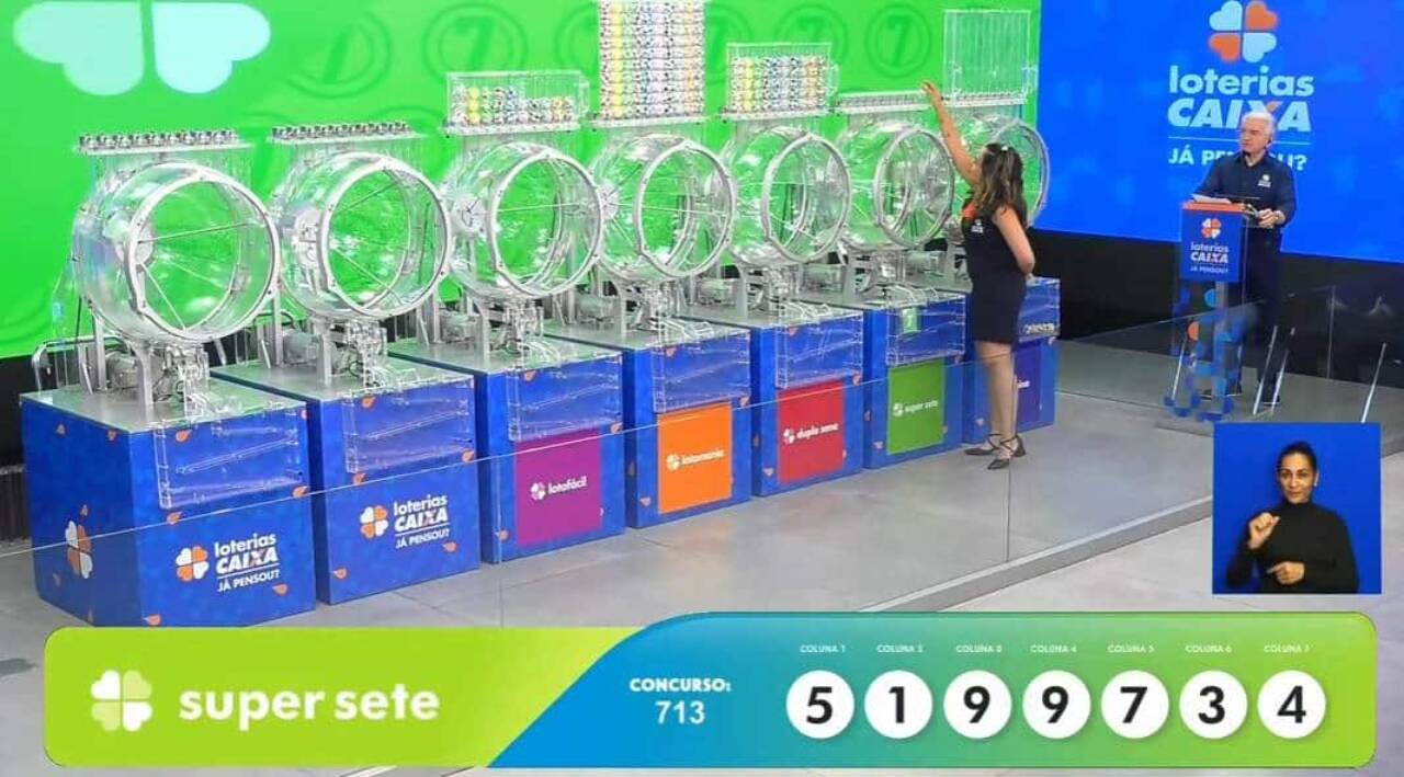 Loteria Caixa: Super Sete 713 paga R$ 2,3 milhões; veja números
