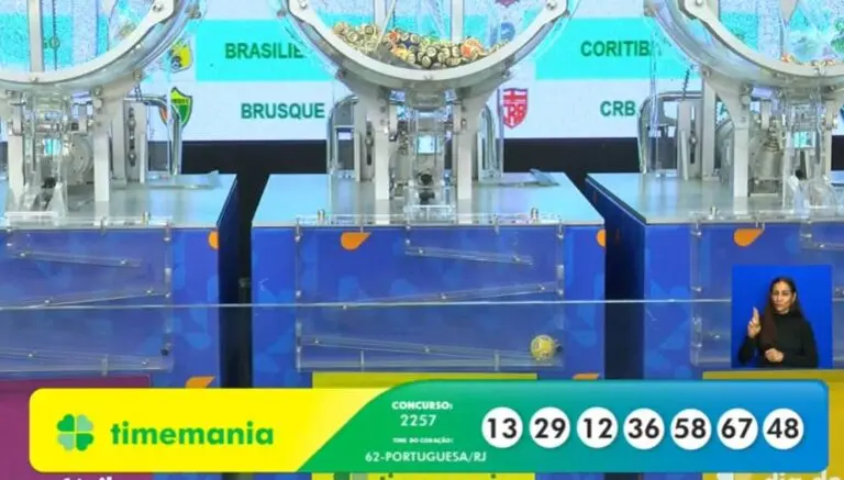 Resultado Timemania 2257