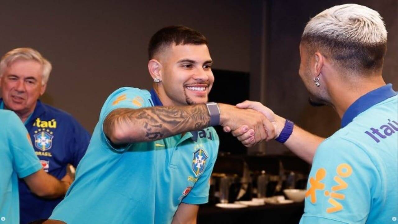 Jogadores se apresentam a Ancelotti em SP para estreia nas Eliminatórias da Copa