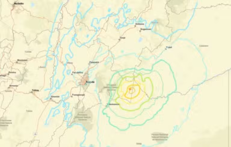 Terremoto atinge a Colômbia