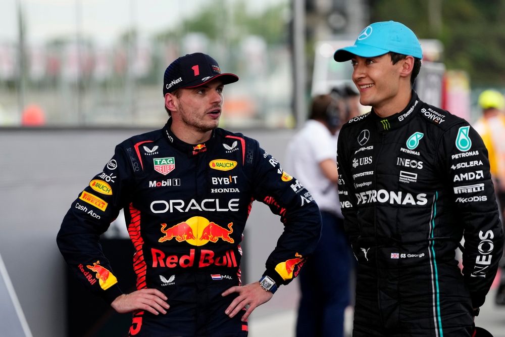 Verstappen e Russell