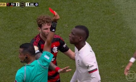 cartao vermelho x chelsea