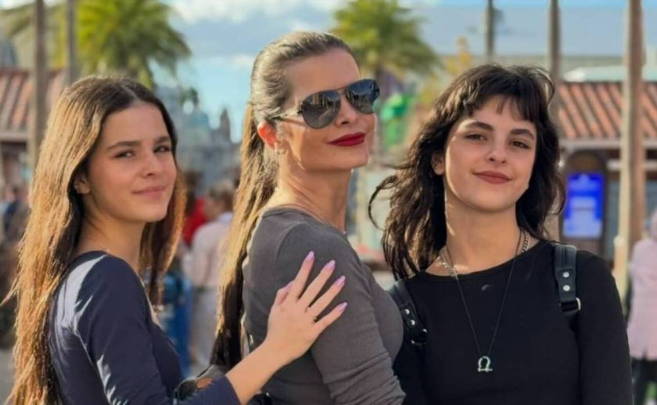filhas de Luciano Camargo com mãe
