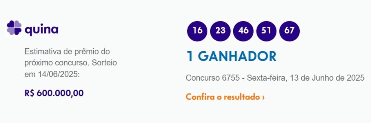 quina resultado