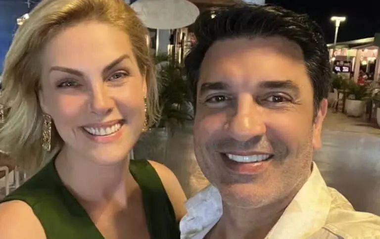 Ana Hickmann e Edu Guedes em Curaçao