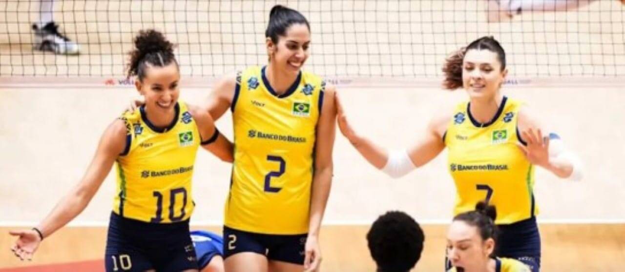 Brasil vence França por 3 a 2 e mantém sequência invicta na VNL feminina