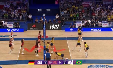 Brasil na frente com dois sets