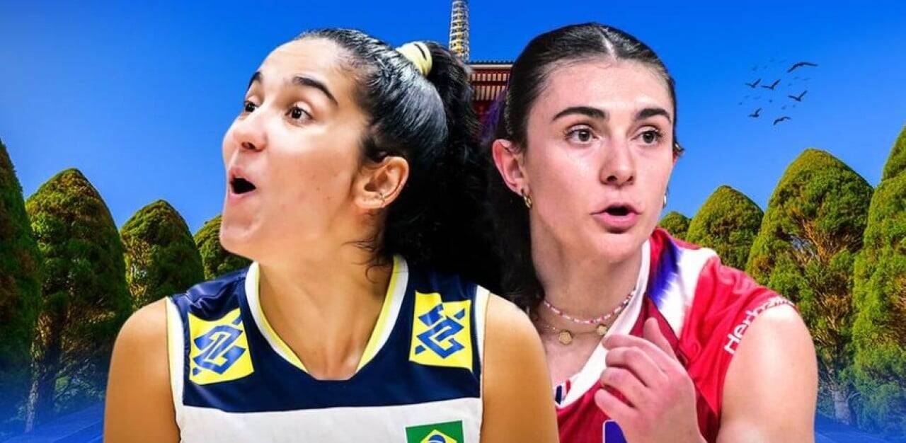 Onde assistir ao vivo Brasil x França na VNL Feminina 2025: horário e transmissão do duelo