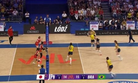 Brasil x Japao volei terceito set