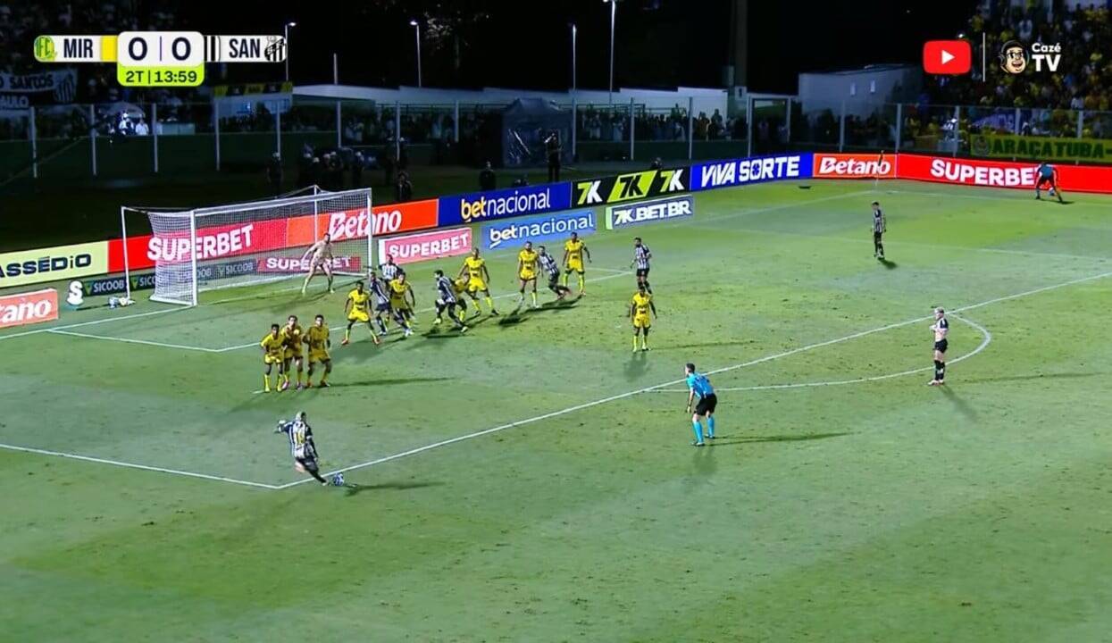 Cobrança de Falta de Neymar
