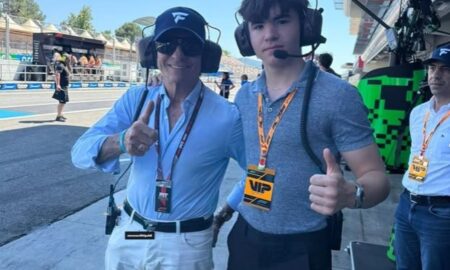 Emerson Fittipaldi e o filho Emerson Fittipaldi Jr.