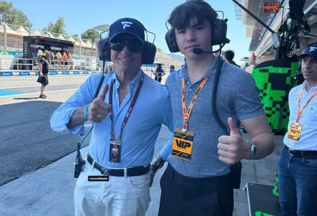 Emerson Fittipaldi e o filho Emerson Fittipaldi Jr.