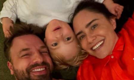 Fernanda Vasconcellos e filho