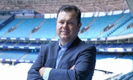Henrique Gutterres, agora ex-diretor de marketing do Vasco, também trabalhou no Grêmio — Foto: Grêmio/Divulgação