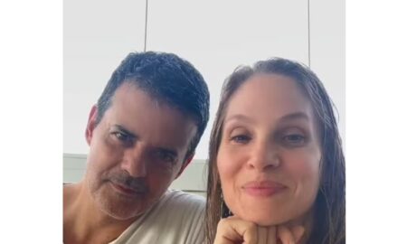 Jorge Pontual e Marcele