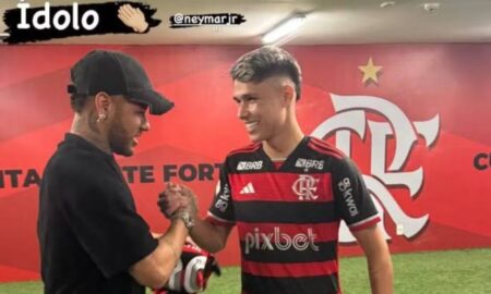 Luiz Araújo posta foto com Neymar