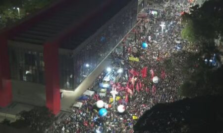 Manifestação na Avenida Paulista