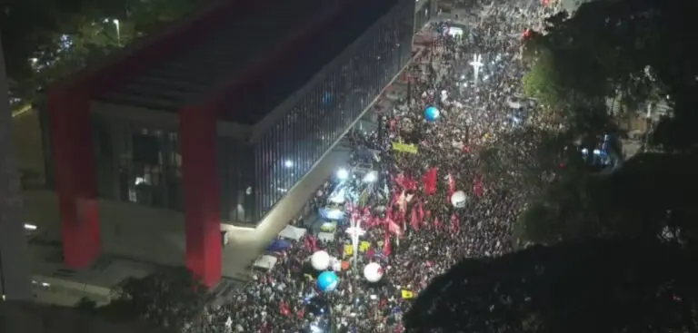 Manifestação na Avenida Paulista