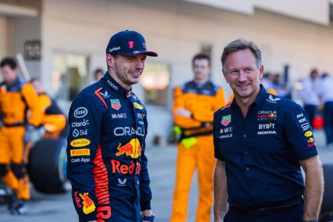 Max Verstappen e Christian Horner