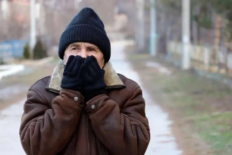 Pessoa com frio