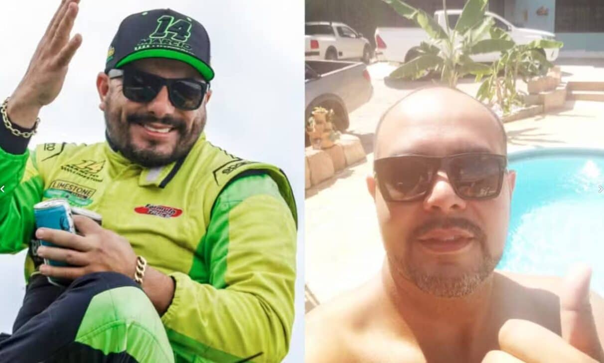 Piloto de Fórmula Truck Márcio da Rosa e o assessor parlamentar Roberto Cardoso — Foto: Redes sociais