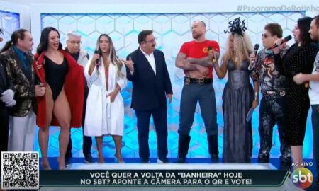 Programa do Ratinho Banheira do gugu