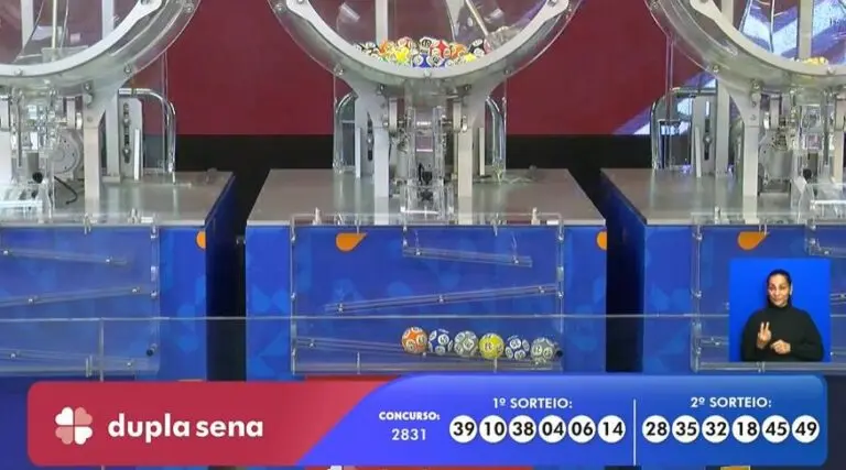 Resultado Dupla Sena 2831