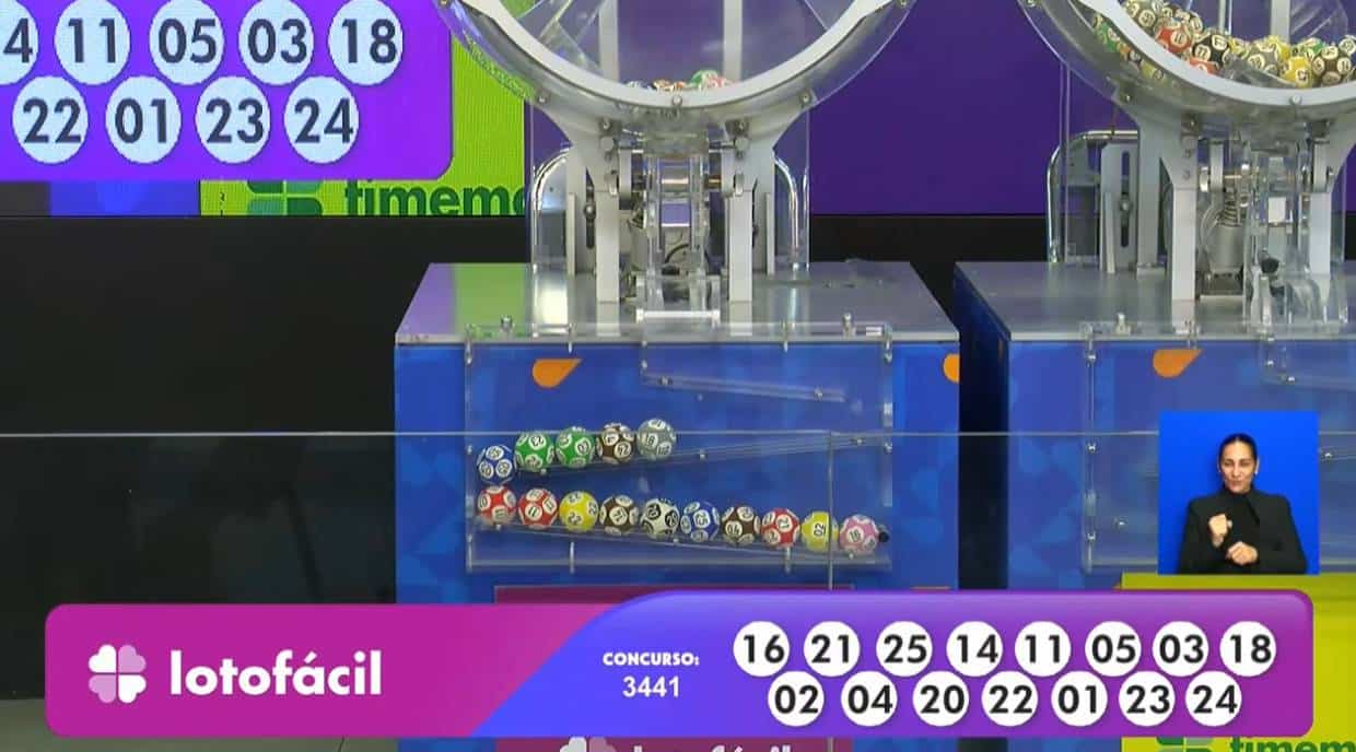 Resultado Lotofácil 3441