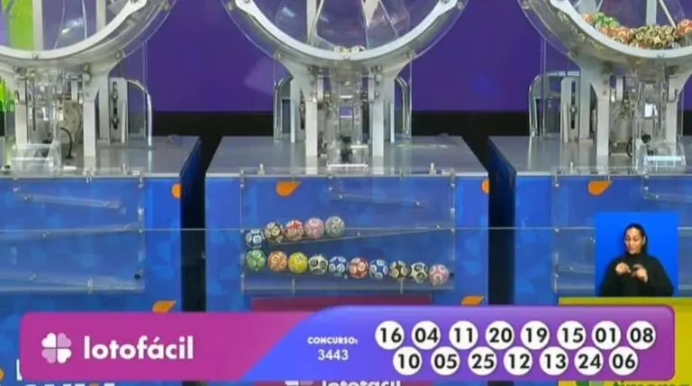 Resultado Lotofácil 3443