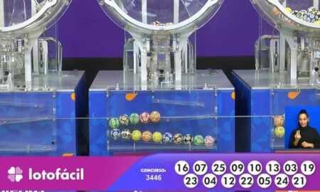 Resultado Lotofácil 3446 com prêmio acumulado de R$ 5 milhões nas Loterias Caixa: 16 - 23 - 07 - 04 - 25 - 12 - 09 - 22 - 10 - 05 - 13 - 24 - 03 - 21 - 19