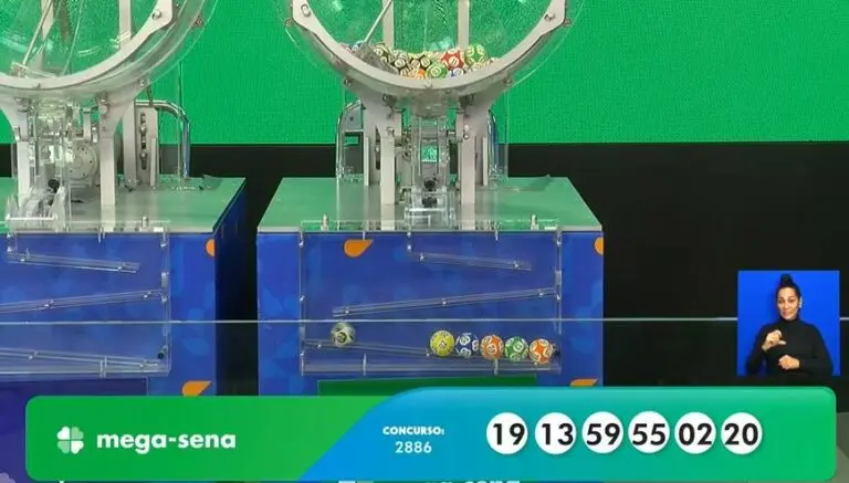 Resultado Mega-Sena 2886 de R$ 31,6 milhões nas Loterias Caixa: 19 - 13 - 59 - 55 - 02 - 20