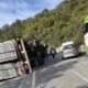Tombamento de caminhão na BR-376