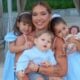 Virginia com os filhos