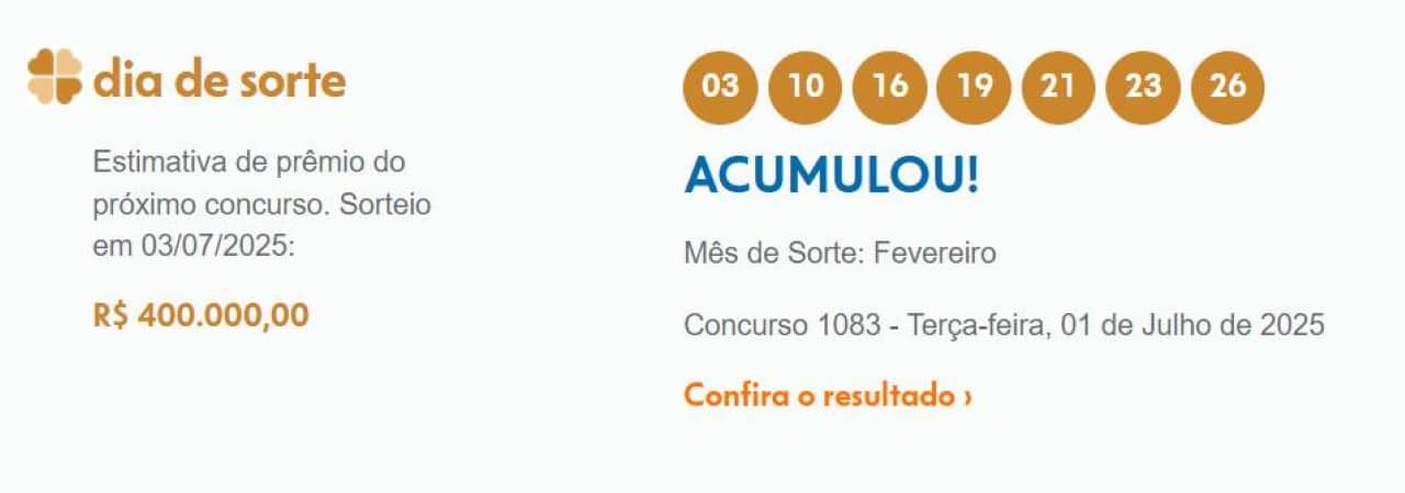 dia de sorte -