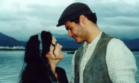 Ana Paula Arósio e Thiago Lacerda em Terra Nostra