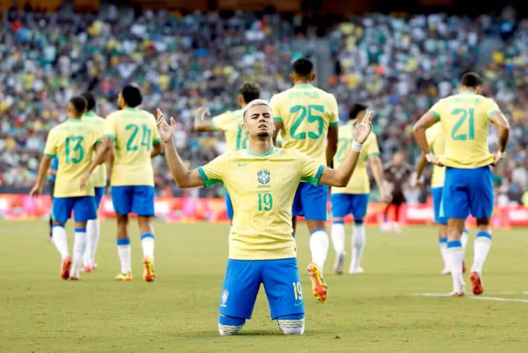 Andreas Pereira com a Seleção Brasileira