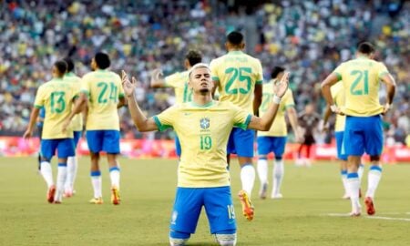 Andreas Pereira com a Seleção Brasileira