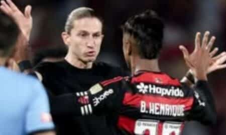 Bruno Henrique e Filipe Luis